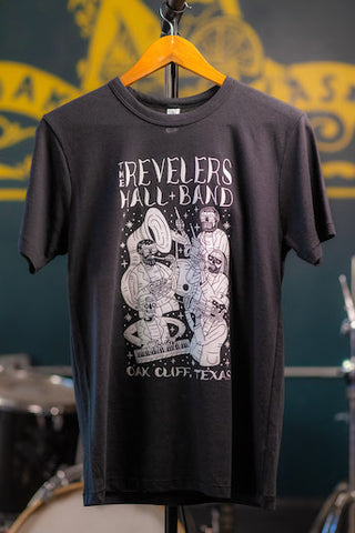 Revelers Hall Band Skull T-shirt